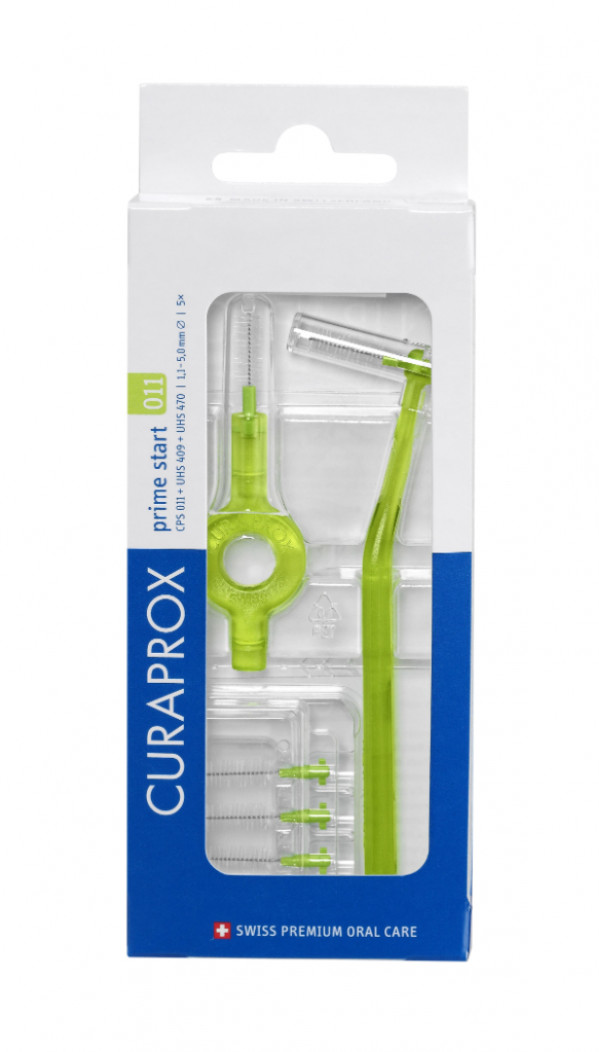 Curaprox Prime Start Kit Cabos Para Escovilhão Interdental 2 Unidade(S) Uhs 409/470 + Recargas 5 Unidade(S) 11-50 Mm