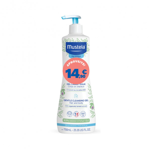 Mustela Bebé Gel Lavante Suave Pele Normal 750 Ml Com Preço Especial