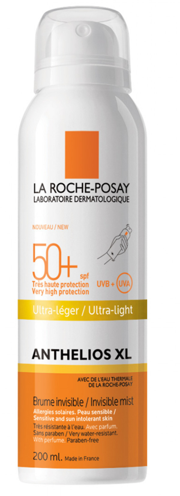 La Roche Posay Protetor Solar Anthelios Bruma Invisível SPF50 200ml