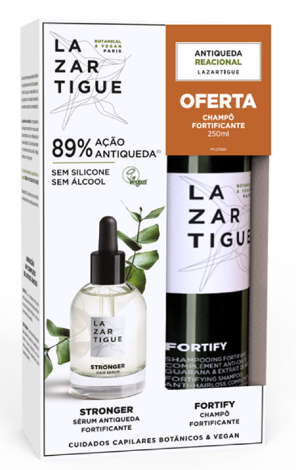 Lazartigue Sérum Stronger Fortificante 50 Ml Com Oferta De Champô Fortificante Complemento Antiqueda 250 Ml