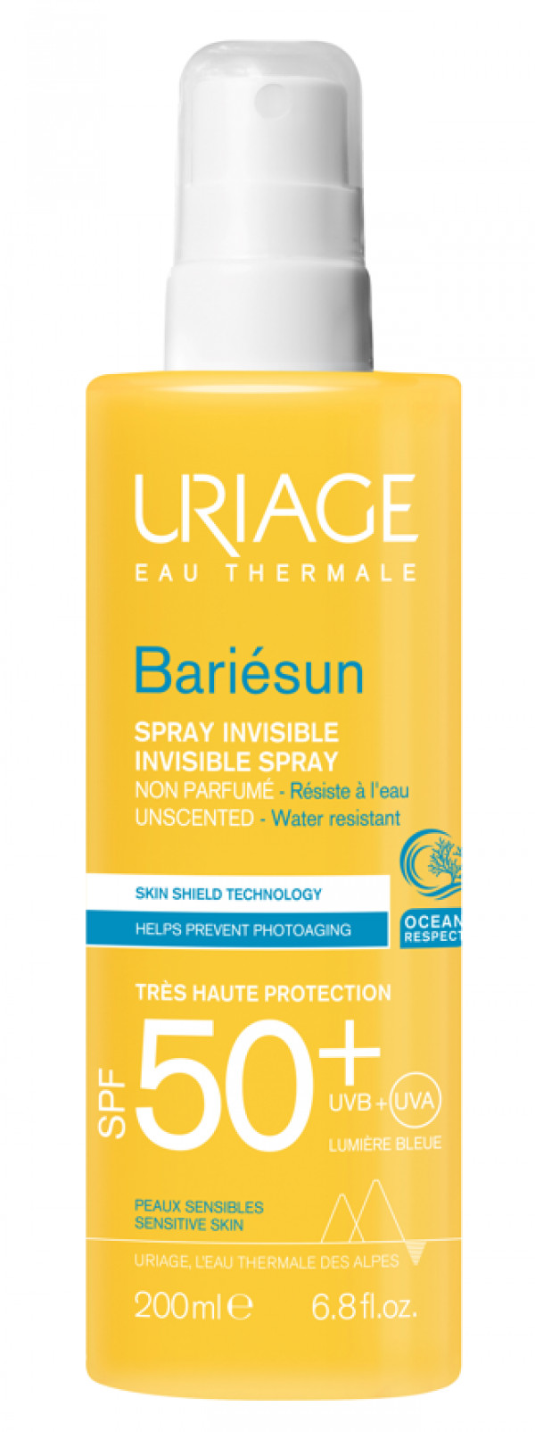 Uriage Protetor Solar Bariésun Spray Invisível S/Perfume SPF50+  200Ml