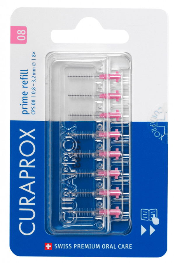 Curaprox Prime Recarga Escovilhão Cps08 X8