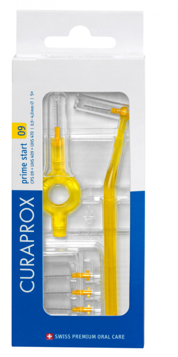 Curaprox Prime Plus Handy Kit Escovilhão Interdental Cps 09 5 Unidade(S) Com Cabo Uhs 409