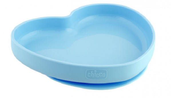 Chicco Prato Silicone Easy Plate Azul 9M+