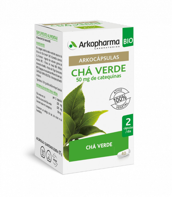 Arkocápsulas Chá Verde Bio Cápsulas 40 Unidade(S)