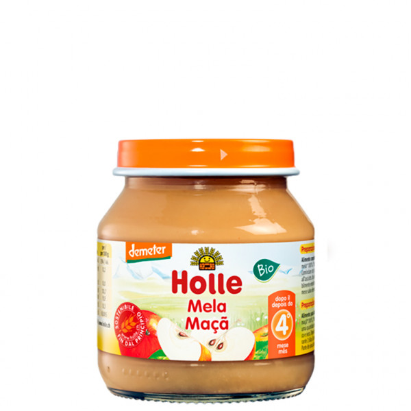 Holle Boião de Fruta Maçã 125g 4M+