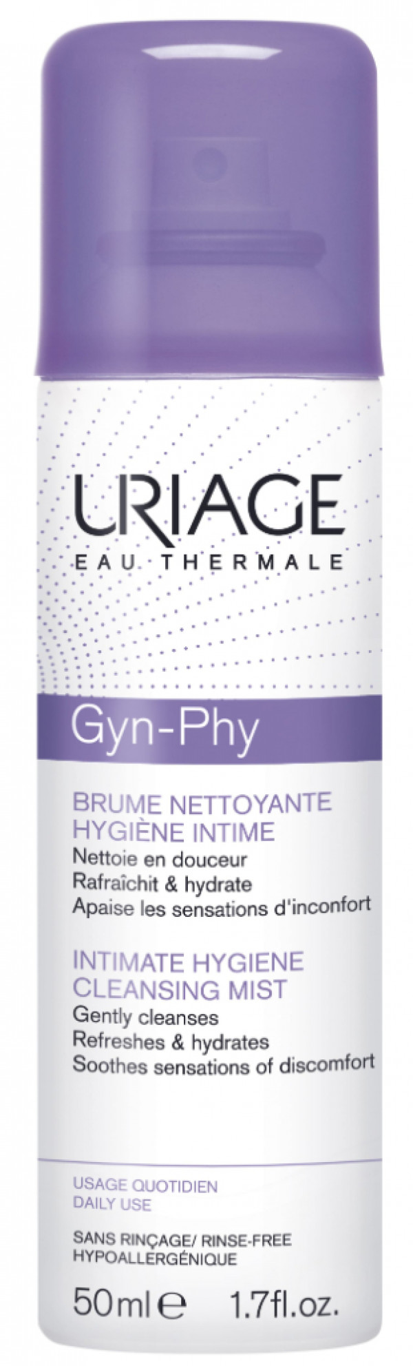 Uriage Gyn-Phy Bruma De Limpeza Higiene Íntima 50 Ml
