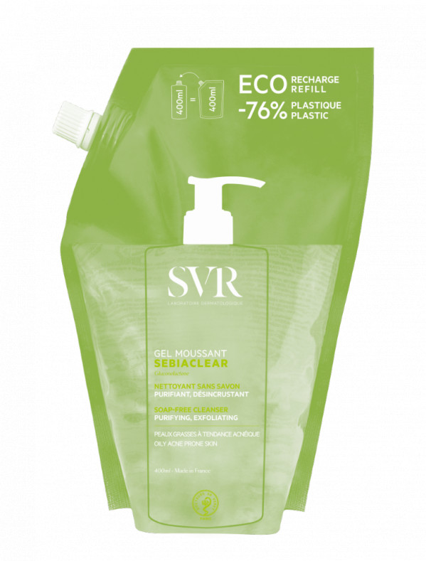 SVR Sebiaclear Gel De Limpeza Recarga Pele Oleosa 400Ml