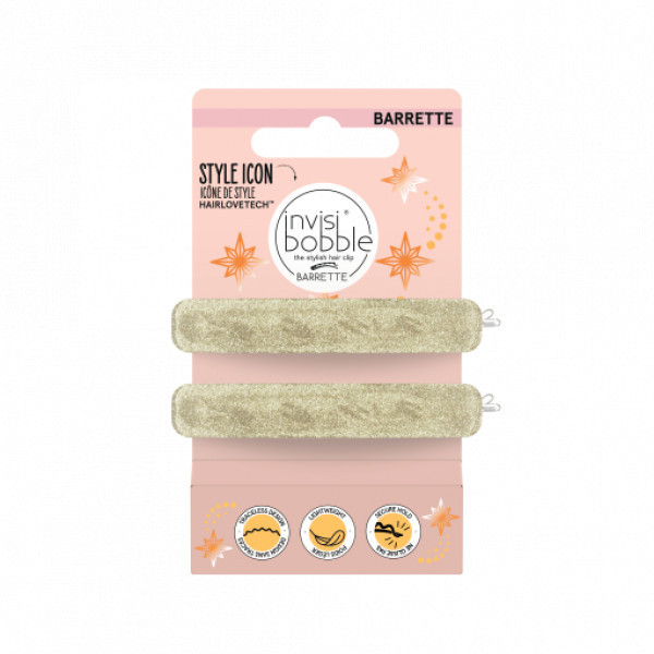 Invisibobble BARRETTE Time To Shine Glitterally - Ed Limitada Gancho Cabelo X2