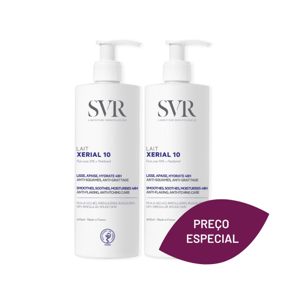 SVR Xerial 10 Leite Corpo 400ml x2 Promo