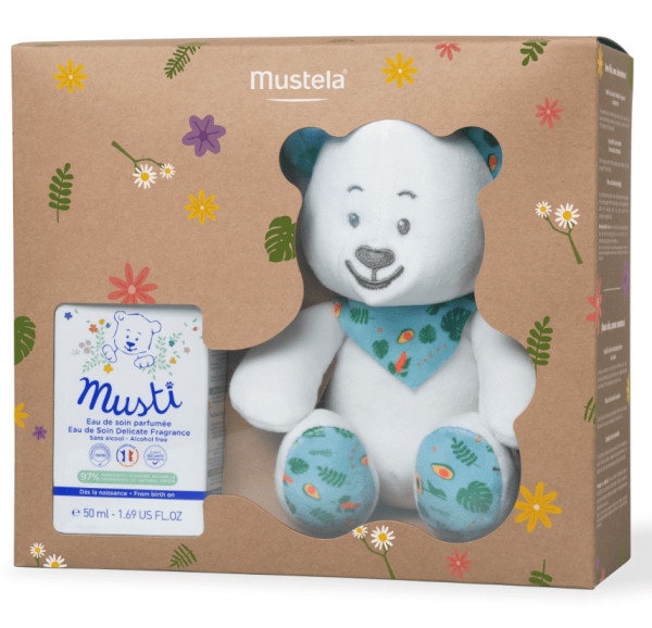 Mustela Love Welcome Baby Musti Eau De Soin Perfume 50 Ml + Peluche