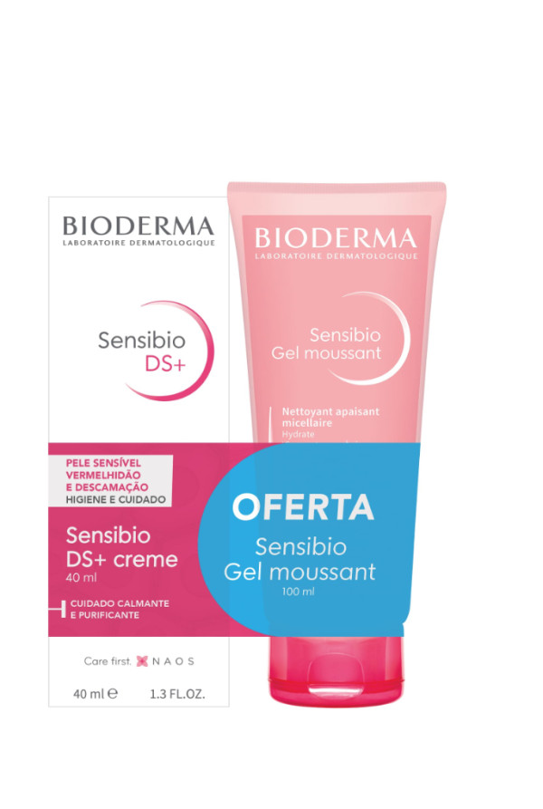 Bioderma Sensibio Ds+ Creme 40Ml + Oferta Sensibio Gel Moussant 100Ml