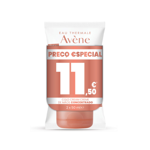 Avène Cold Cream Creme Mãos Concentrado 2x 50Ml com desconto na 2ª embalagem